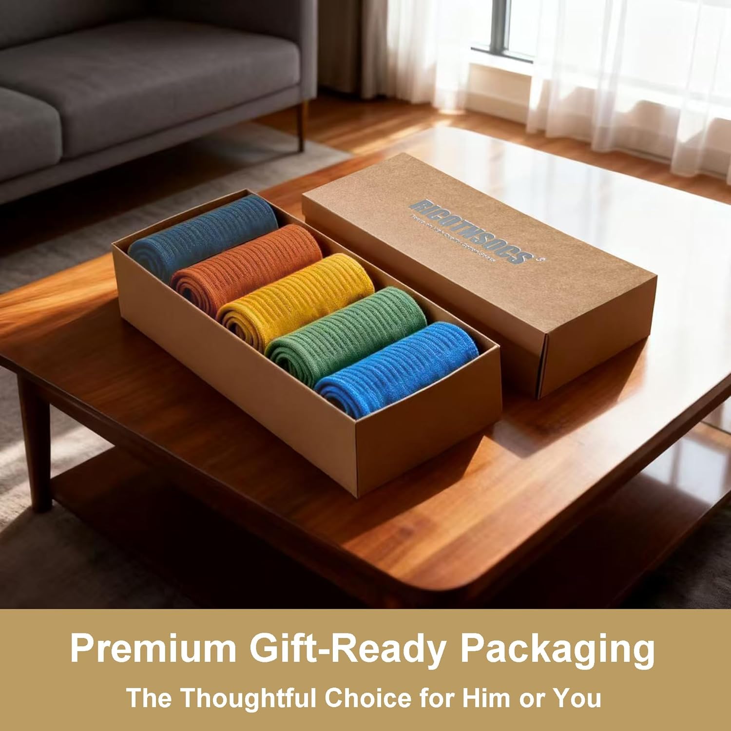 Mens Athletic Cotton Quarter Crew Socks Light Weight Moisture Wicking Odor Control Sports Socks for Men 5 Pairs - Image 6