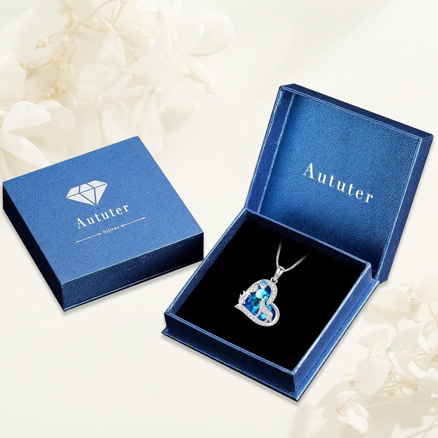 Wolf Necklace for Women S925 Sterling Silver Moonstone Celtic Wolf Necklace Tree of Life Pendant Animal Jewelry Gift for Mom Daughter Wife Halloween - Image 7