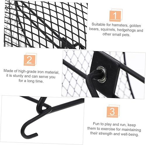 Miniatura 4 de Rueda de hámster grande para hámster, ruedas para correr, chinchillas, juguete de ejercicio, para jerbos ratas, ratones, erizos, corredores