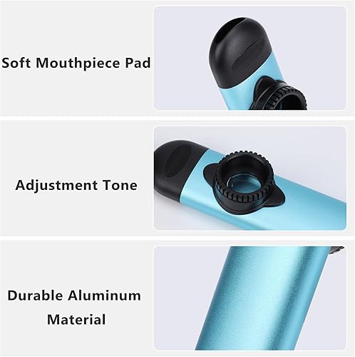 Miniatura 4 de Rockhouse Kazoos, Kazoo de metal para adultos con 30 membranas de flauta, instrumentos divertidos caprichosos fáciles de aprender, para bandas de