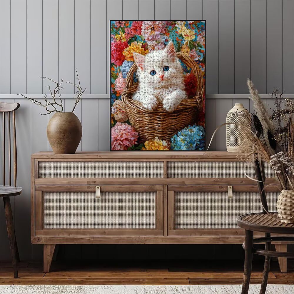 Dalia Katze Puzzle 2000 Teile, Klassische Puzzles, Geschicklichkeitsspiel Puzzle für Erwachsene, Puzzlespiele für Die Ganze Familie, Mit Schöner Verpackung, Dekoration Puzzles DX0YL3-179