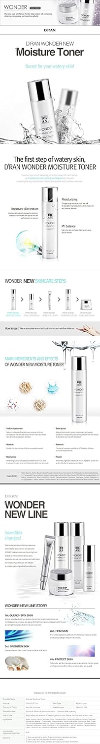 Korean Skin Care Cosmetic New Wonder Moisture Toner