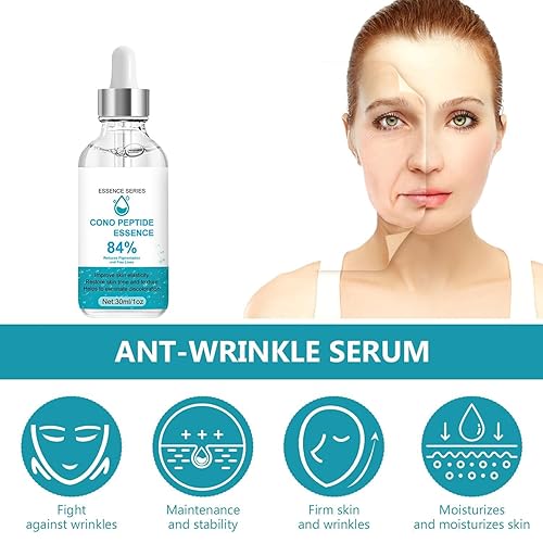 Miniatura 5 de Suero facial Botox de 2 piezas, Esencia de péptido Cono 84% suero antiarrugas, reduce la pigmentación, Botox en una botella, ajuste instantáneo para