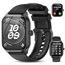 zaisia Smartwatch Uomo Donna con Chiamare, Rispondere, 2.01″ Molteplici modalità Sportive Orologio Smartwatch con Contapassi, Sonno, Cardiofrequenzimetro, IP68 Orologio Intelligente per Andorid iOS