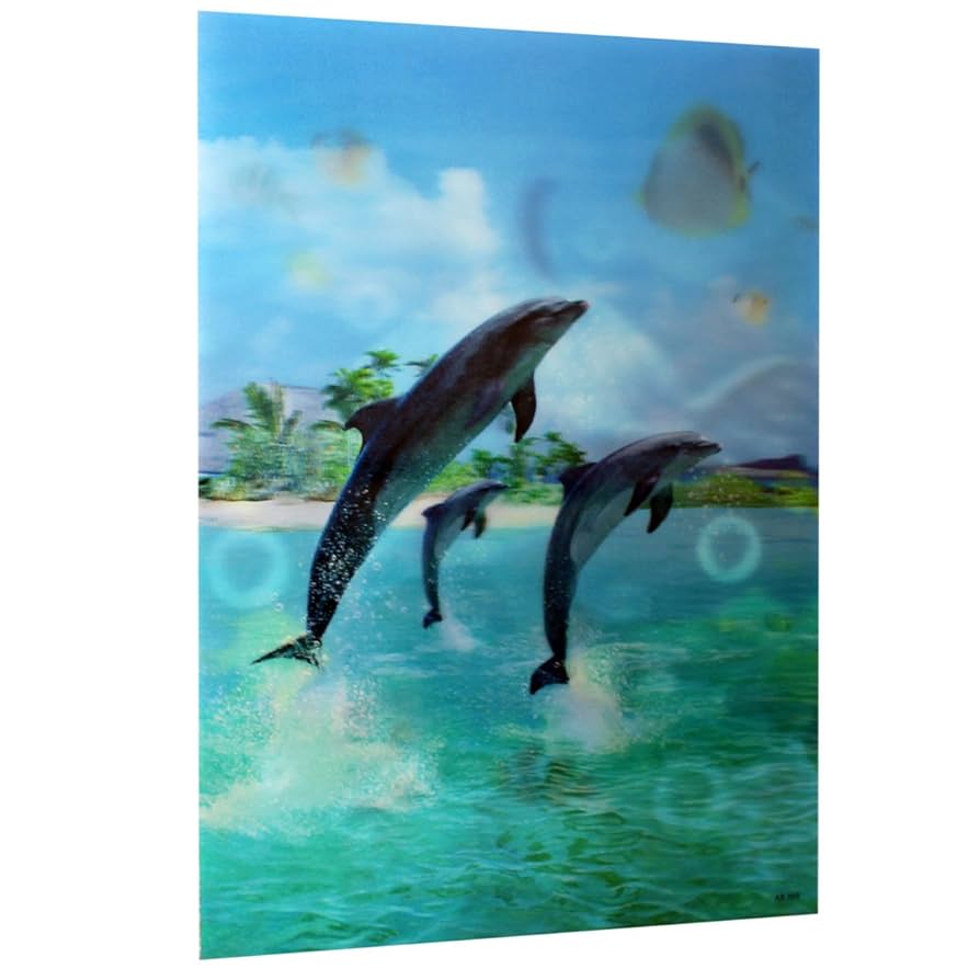 Amazon.co.jp: 804-0055 (2枚の絵変わる 3D ポスター 立体写真