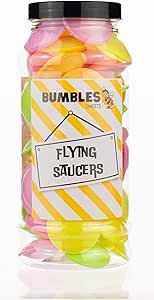 Flying Saucers Sweets Gift Jar : Amazon.co.uk: Home & Kitchen