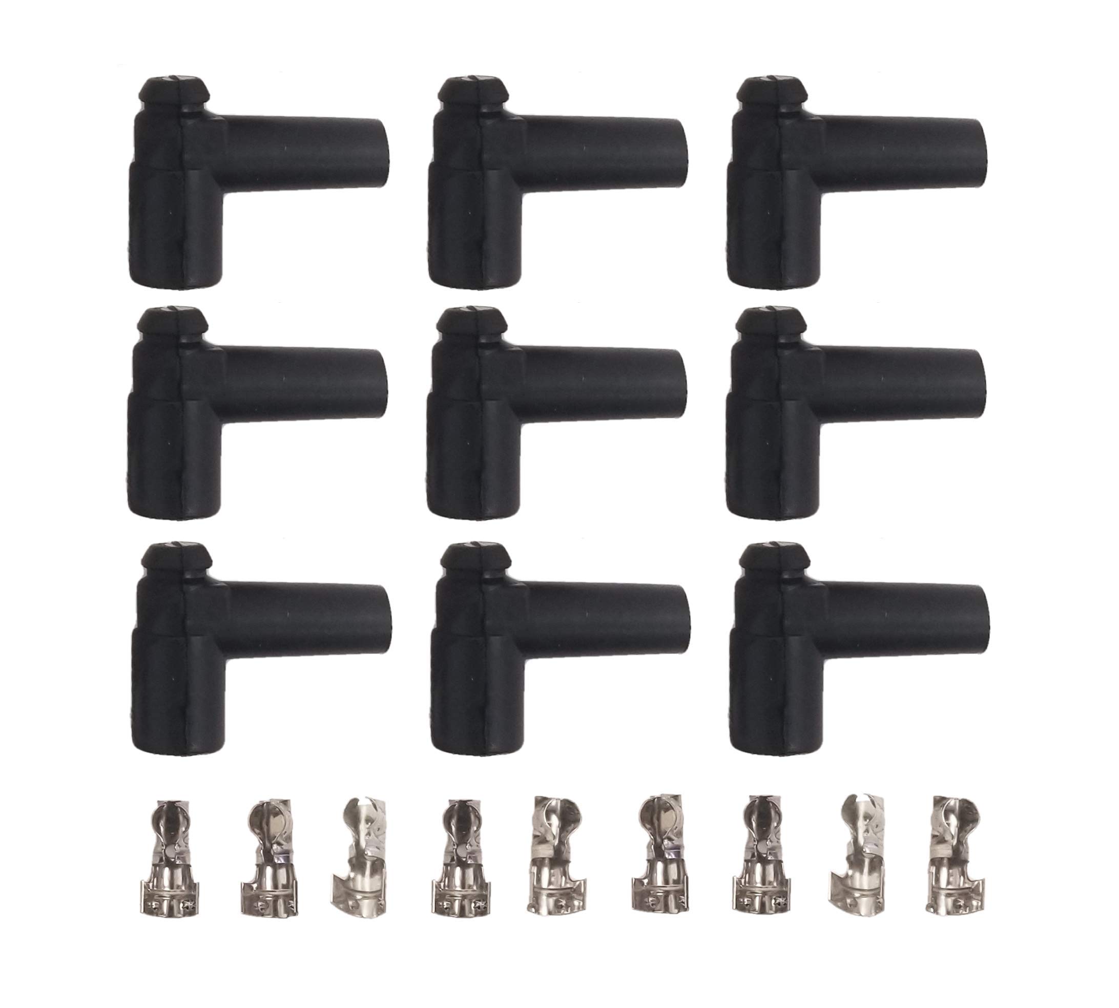 Buy HEI Style Rubber Boot/Terminal Kit 90 Degree Spark Plug Wire Ends