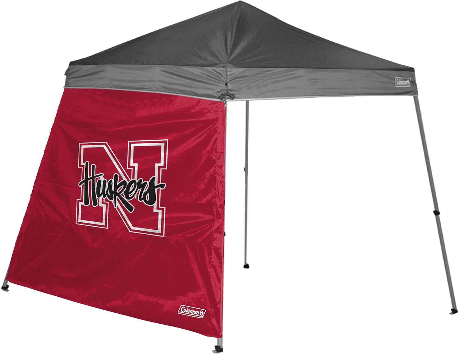 NCAA Nebraska 10 x 10 Slant Leg Canopy Wall Sports Fan Canopies Sports & Outdoors