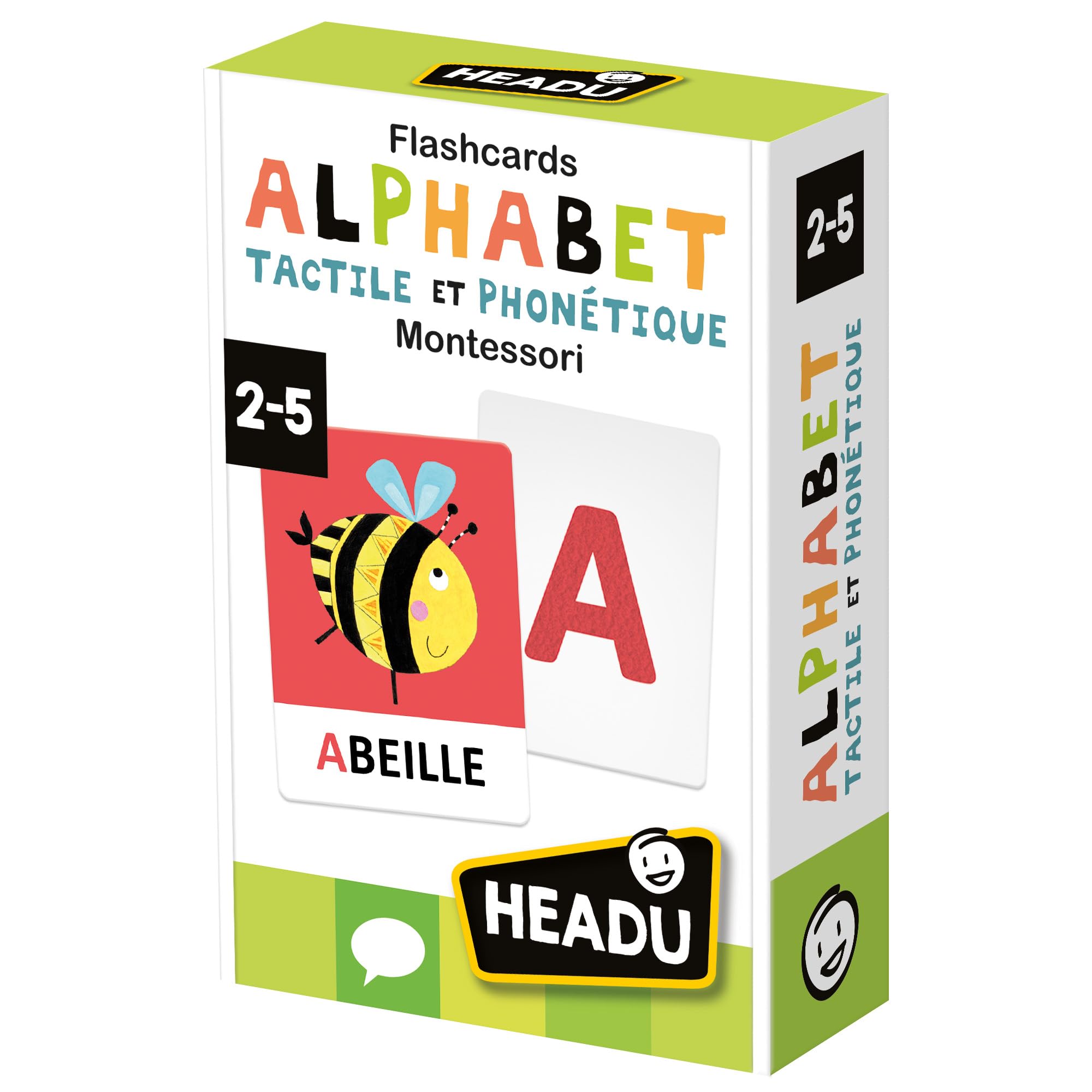 Headu Montessori Tactile and Phonetic Alphabet Flashcards