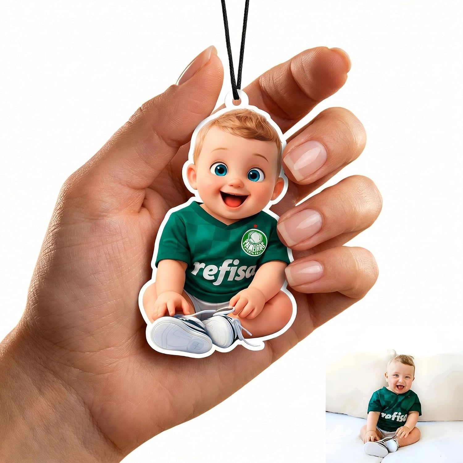 Custom Air Freshener for Car with Photo Text Picture Both Sides, Personalized Gift for Valentine’s Day Birthday- Ideal for Car Wardrobe Bathroom Hanging Ornaments (Style Transfer)