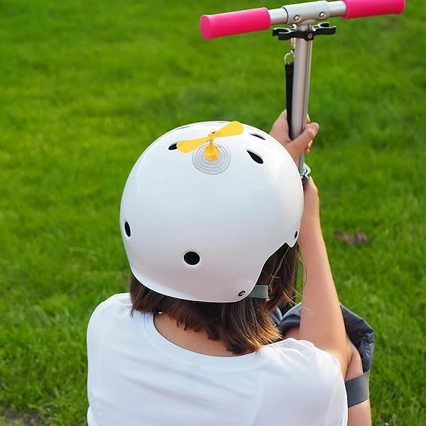 バイクヘルメットの装飾品 クリエイティブなトンボ形状の吸盤付きヘルメットデコレーション 10個入り 黄色 PP素材 強力吸着 簡単取り付け - 5