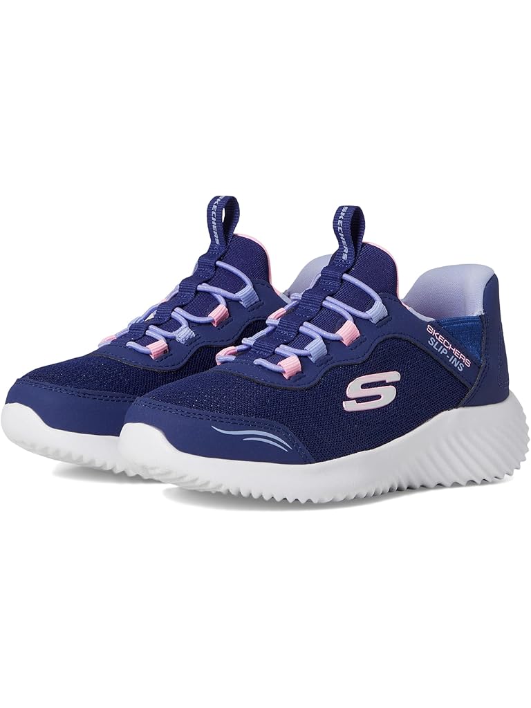 Navy SKECHERS Skechers Hands Free Slip-Ins, Bounder - Simple Cute 303585L (Little Kid/Big Kid)