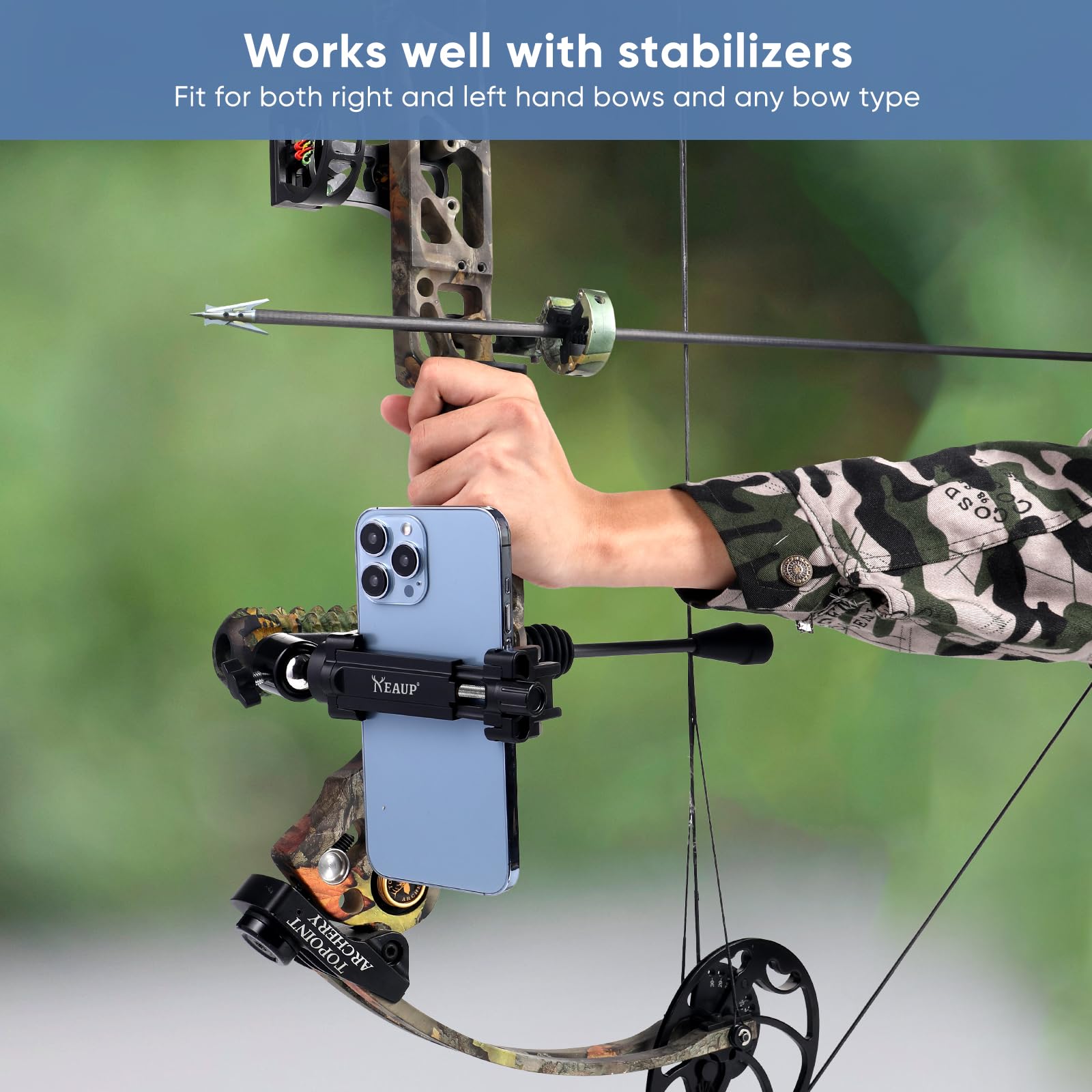 Archery Bows Universal Bow Holder Hands-Free Mount For Tree