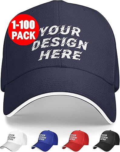 Miniatura 7 de Sombreros personalizados para hombres, diseño personalizado de tu propio logotipo de texto, gorra de camionero ajustable, gorra de béisbol