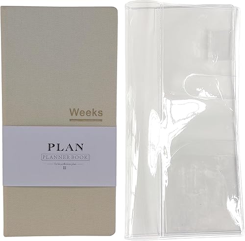 Miniatura 16 de Agenda semanal de bolsillo sin fecha, organizador de horarios, agenda anual, mes, semana, planificador, A6, cuadernos (A6, agenda sin fecha, verde)