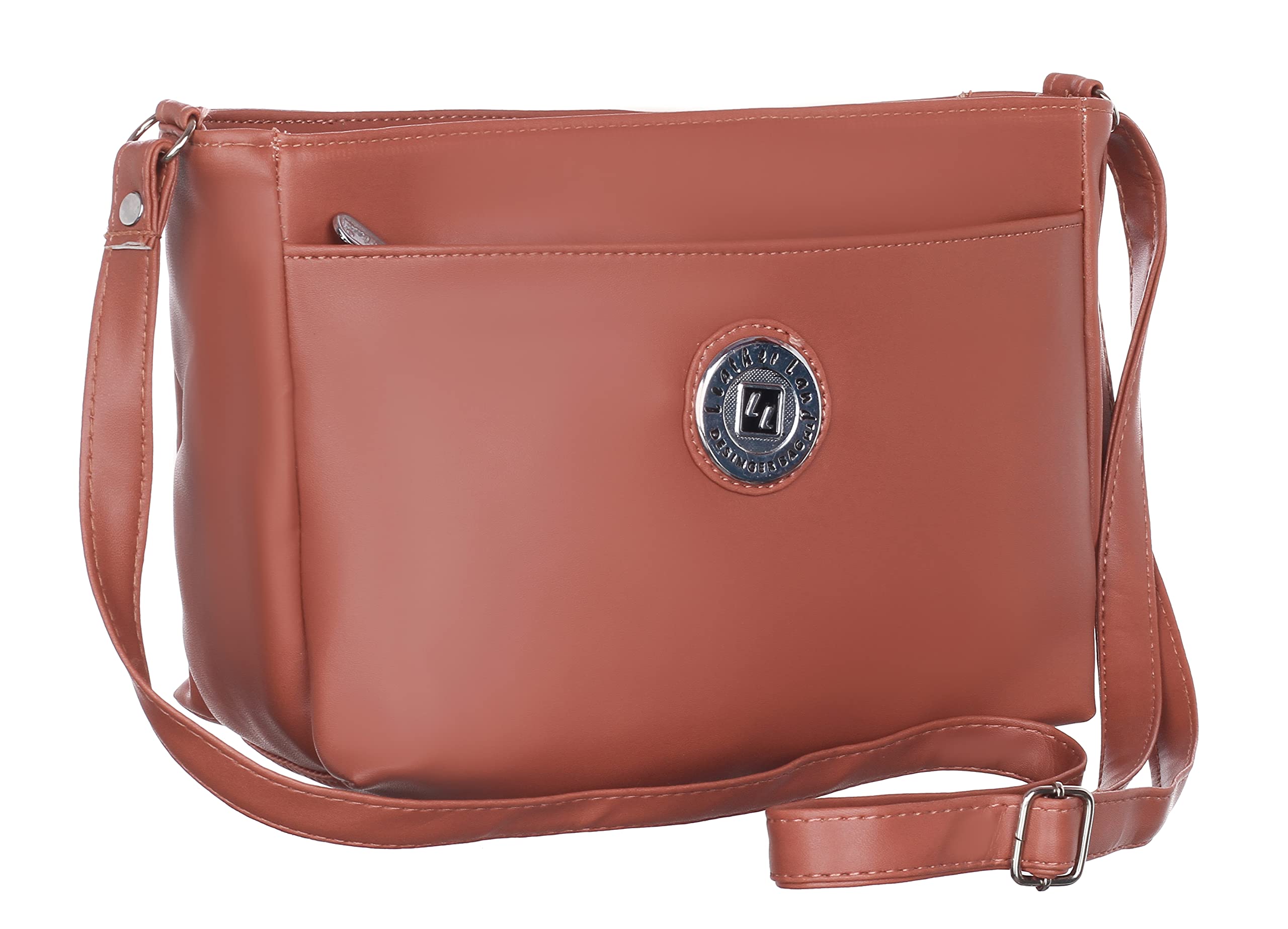 Leather Land Women Casual Leatherette Sling Bag