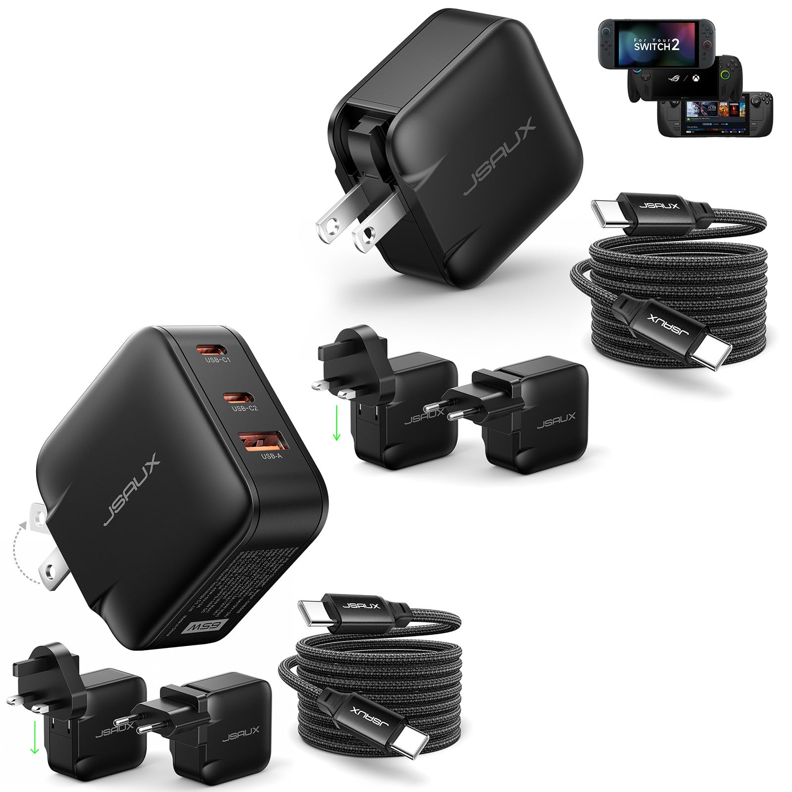Amazon.com: JSAUX 65W USB C Charger : Cell Phones & Accessories