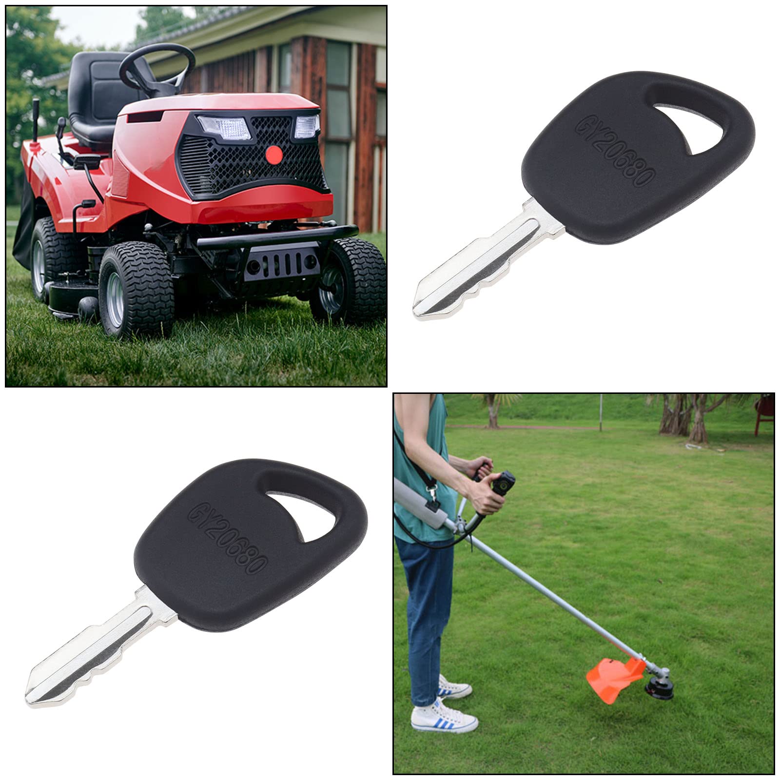 The Lord of the Tools 2 Piezas Llaves Arranque de Encendido GY20680 AM123426 AM131946 Compatible con Husqvarna Cortacésped Compatible con John Deere Tractor Compatible con Kohler Cortacésped