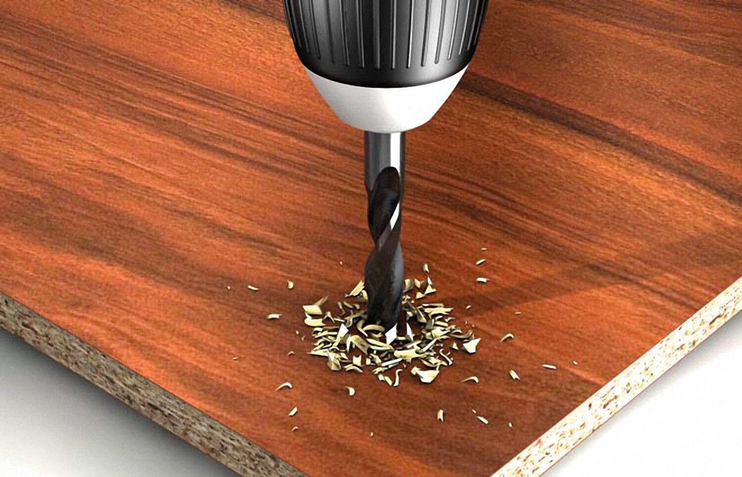 fischer - Kit de Brocas Profesionales para Taladro, 18 Piezas Versátiles para Pared, Madera, Metal, Juego Surtido con Diámetros de 3 a 10 mm, Durables, para Bricolaje y Profesionales