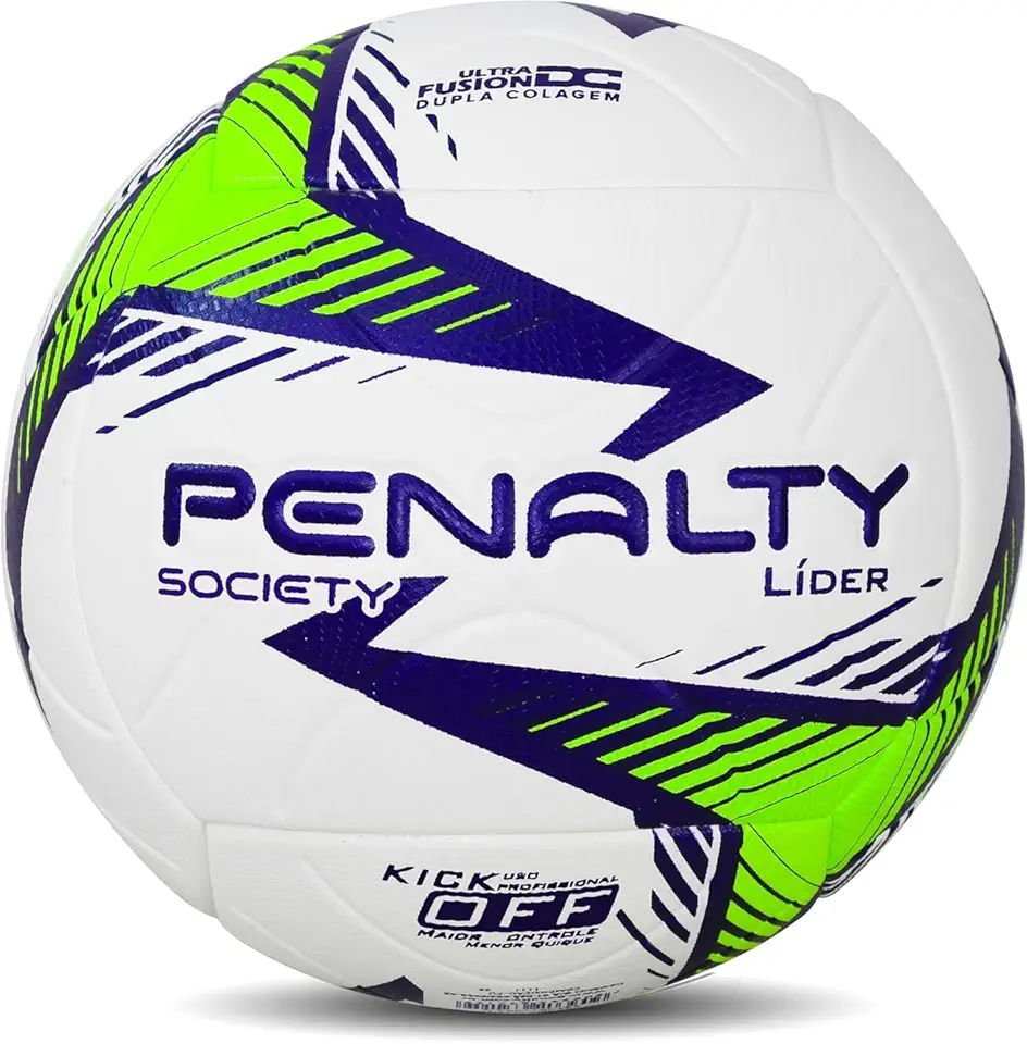 Bola Penalty Society Líder XXIV - Branco/verde/azul