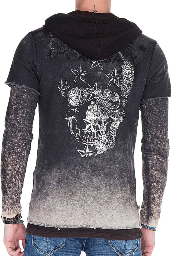 Signature Block - Felpa con Cappuccio Uomo Marrone / Rosa / Giallo Uom – London Store Napoli