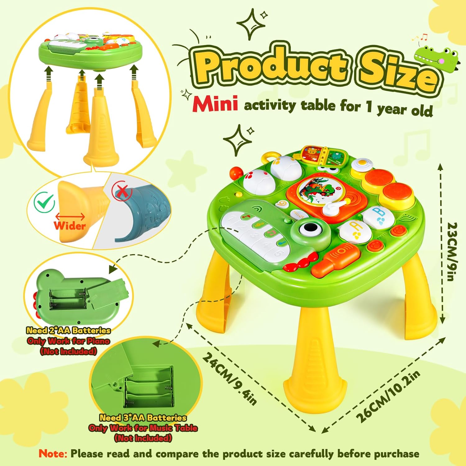 Activity Table for 1 Year Old Musical Toys for 1 Year Old Boys Sensory Toys for Baby with Sound Light Early Education Game Tiny Table Storytelling Mini Piano Drum Keys Baby Toys Gift for 1 2 Year Old 7 71GivWZukfL. AC SL1500