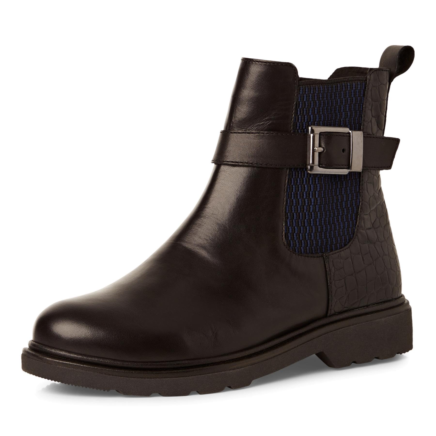 Marco Tozzi Women's Chelsea-Stiefel 2-25495-45 Fashion Boot, Black (Black Comb), 7.5 UK