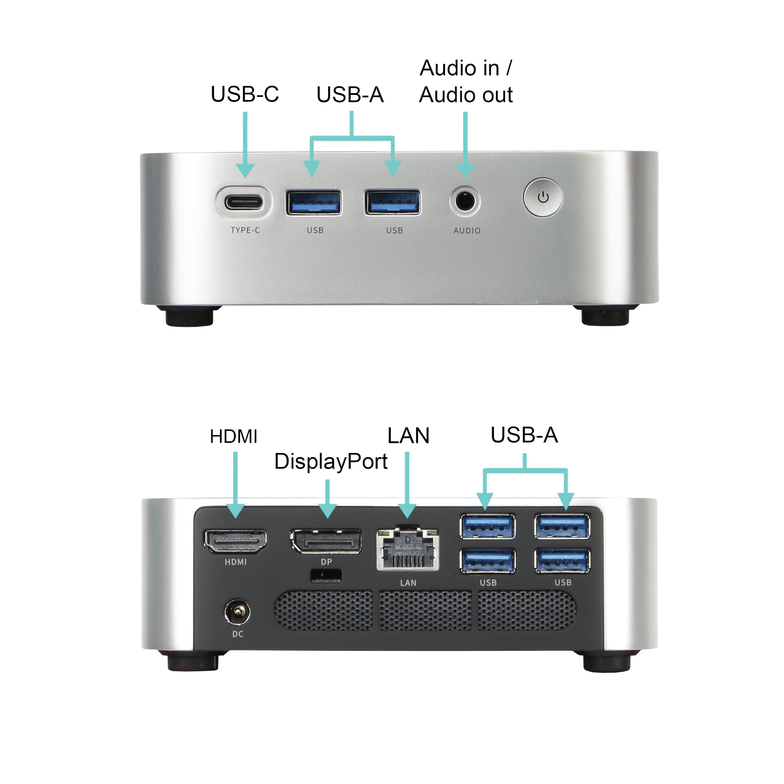 Ankermann Ank-IX M1 Mini PC | 24GB LPDDR5 RAM | 512GB NVMe SSD | Windows 11 | AMD Ryzen 7-7735HS | WiFi & Bluetooth | MS Office 2024