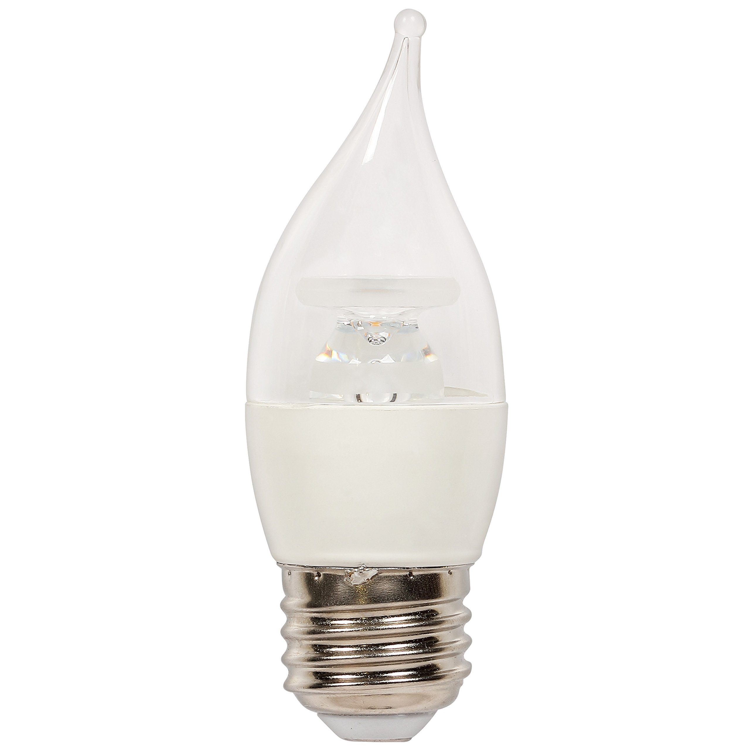Westinghouse 3314600 Flame Tip CA11 Dimmable LED Energy Star Light Bulb with Medium Base 5W Warm White