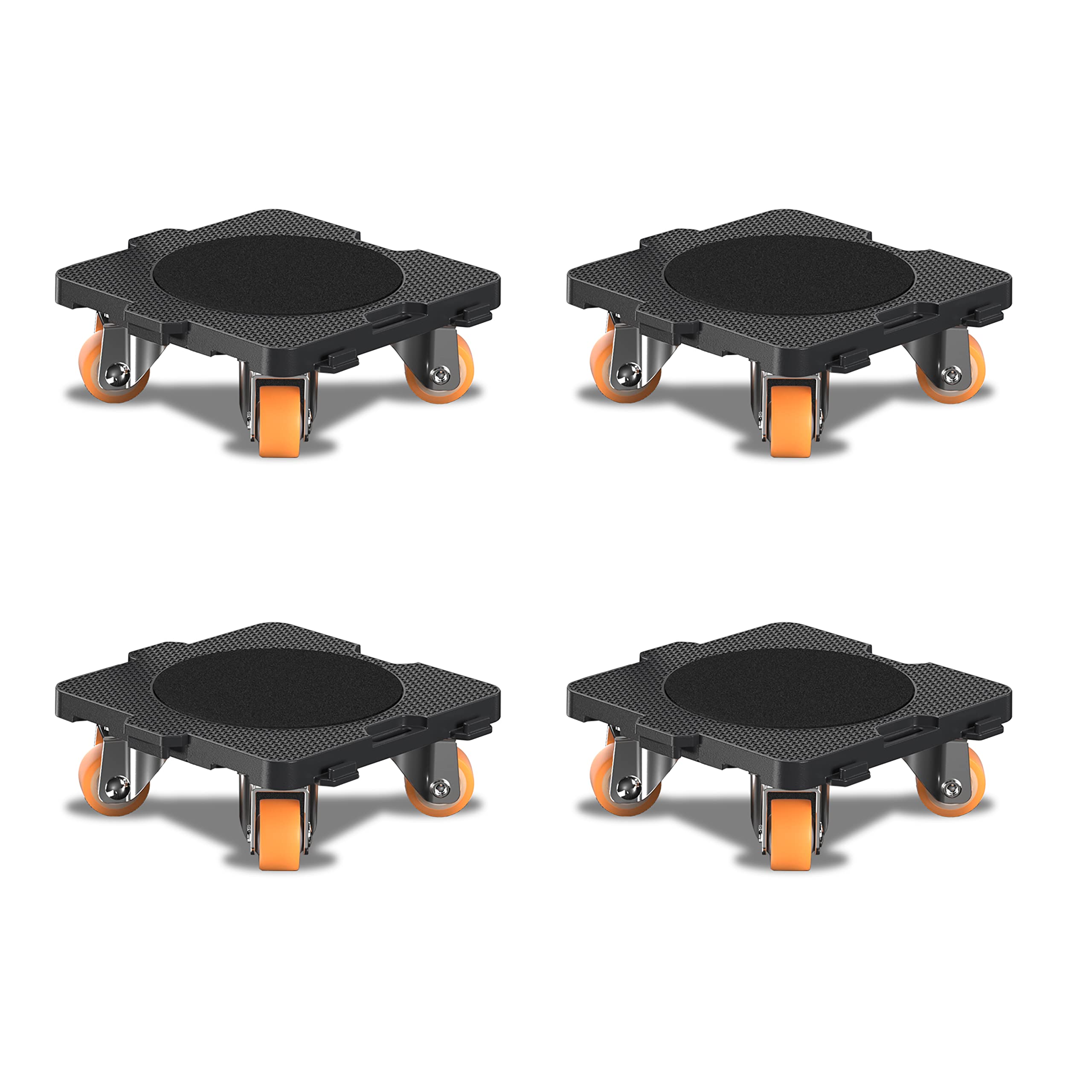 Carrelli Multiuso ONEON Con Ruote Girevoli 360° – Confezione Da 4, Capacità 75 Kg Cad., Per Traslochi E Mobili