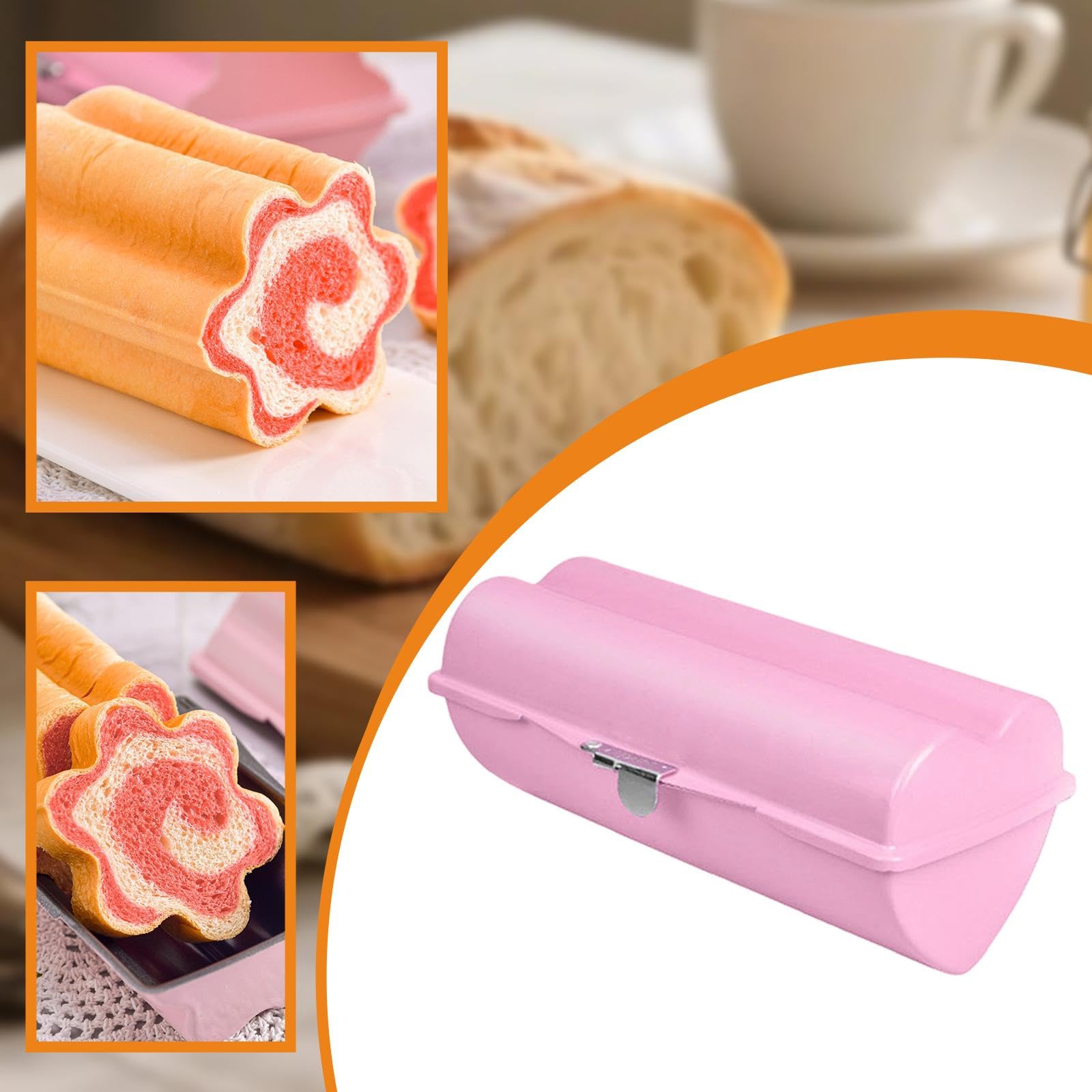 Pane Cassetta Stampo Pane Antiaderente Riutilizzabile Acciaio Durevole Creativo Facile da Usare Adatto per Preparazione Dolci Fatti in Quo, a Forma di Cuore