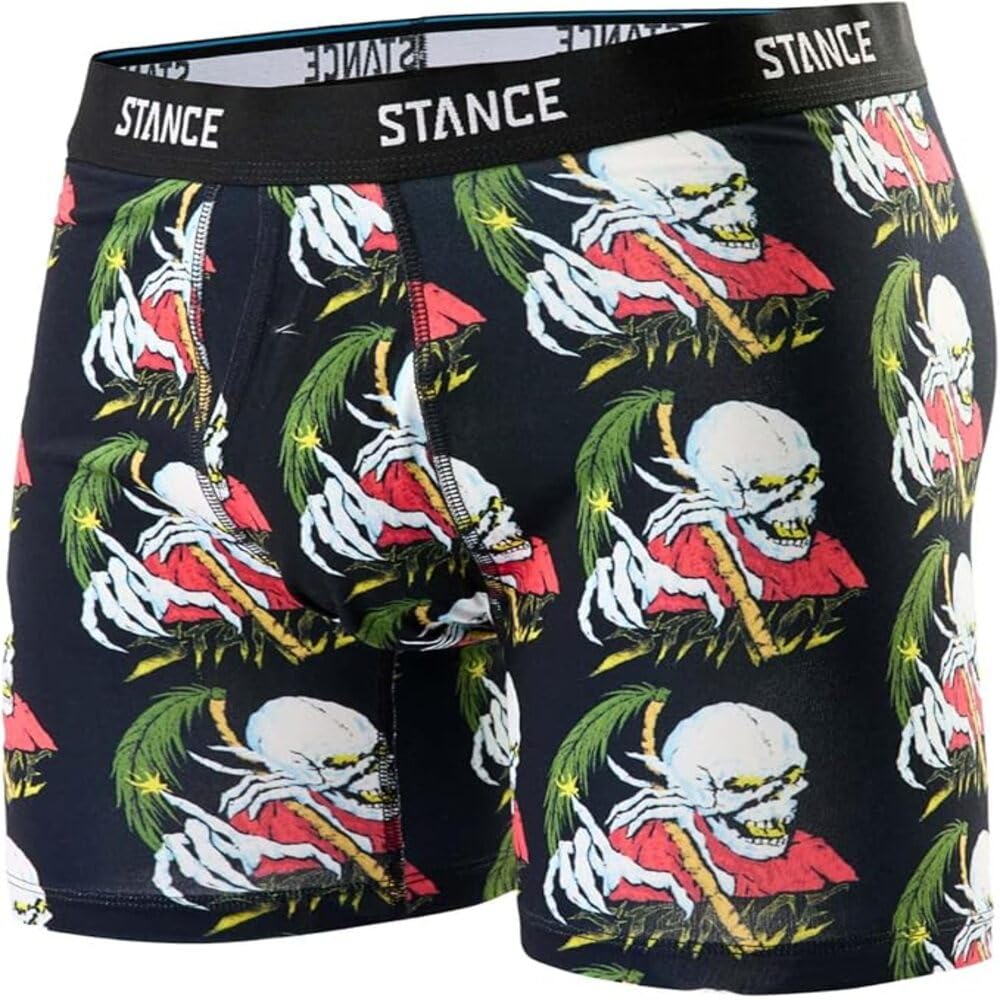 Stance Palm Slayer Boxer Briefs Black Patterned Poly Underwear Shorts XL