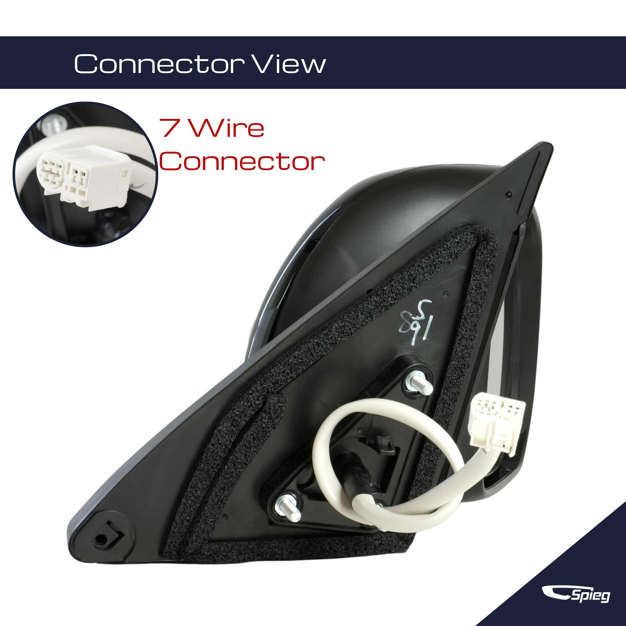 Amazon.com: Spieg Passenger Side Mirror for 2008-2013 Toyota