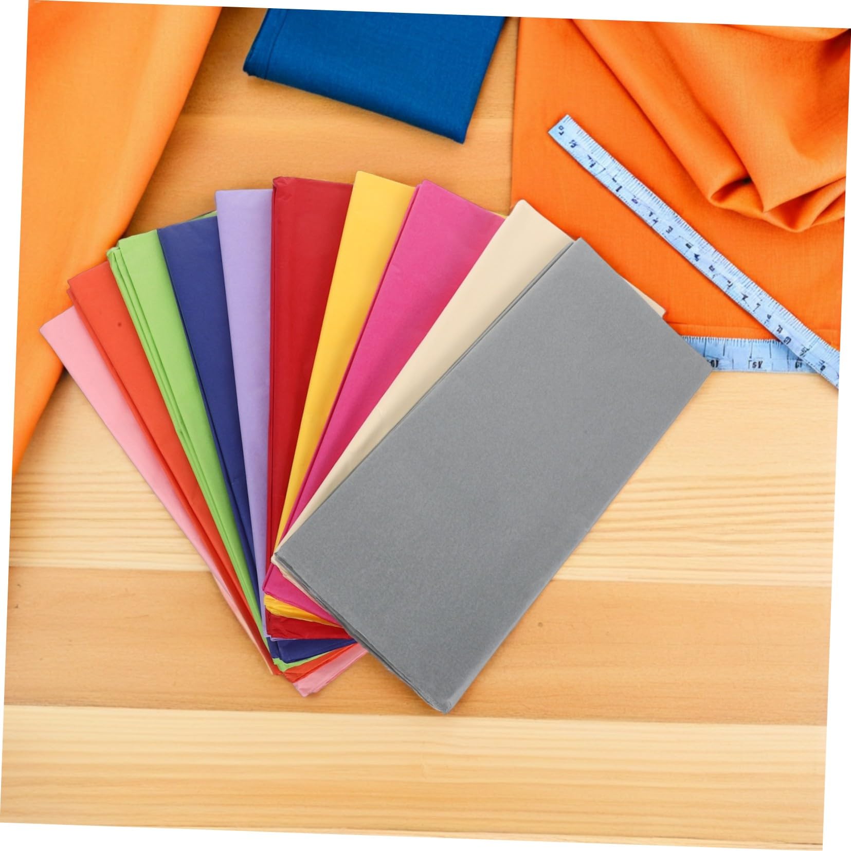 FRCOLOR 100pezzi Carta Velina Colorata per Origami Bouquet Floreali Ragazzo Ragazza e Adulti per Imballaggi e Progetti Fai da Te