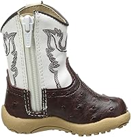 Vista 6 de Roper Cowbaby Ostrich Western Boot (bebéniño), Marrón