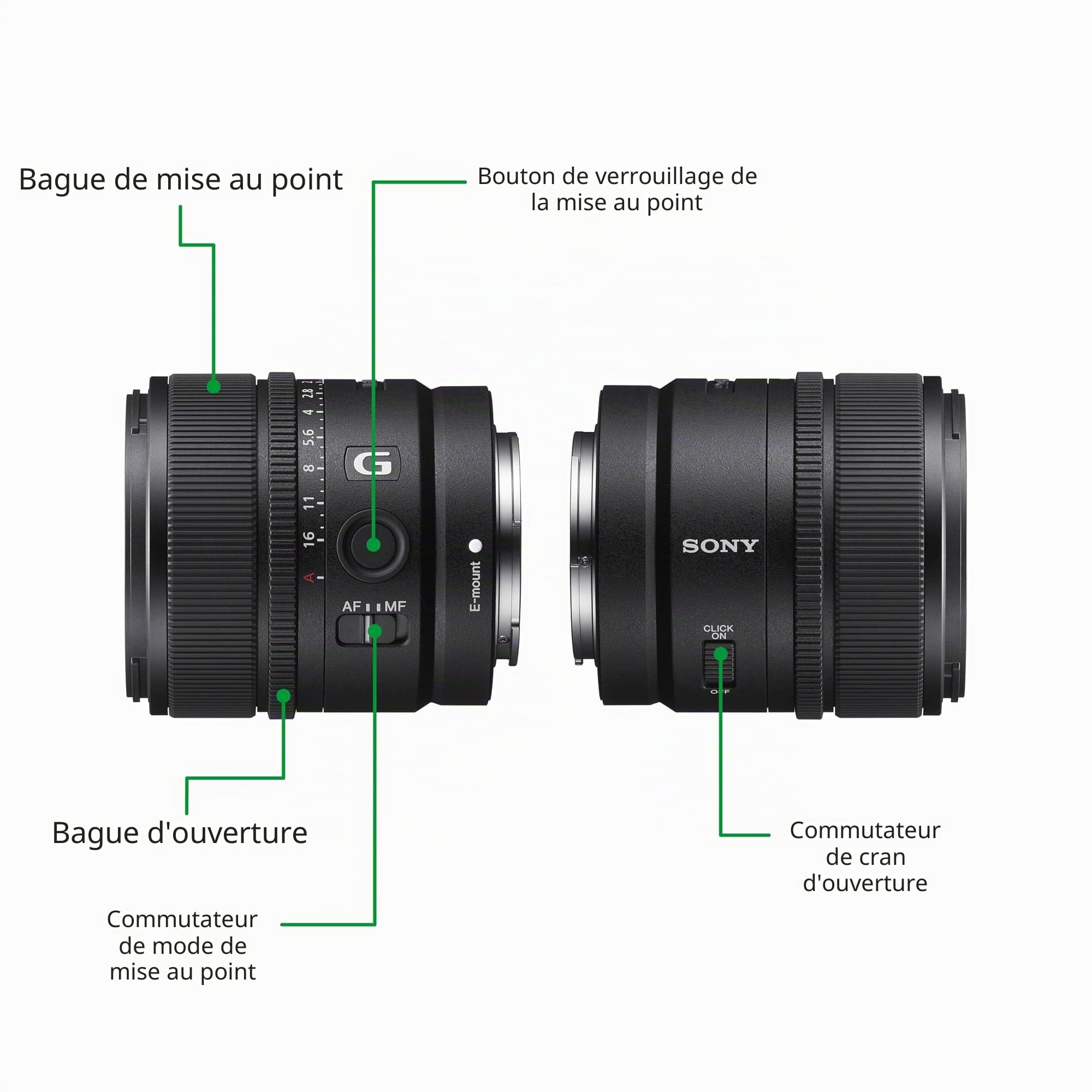 Sony SEL15F14G 15 mm F1.4 G Objectif Grand-Angle Plein Format APS-C E-Mount