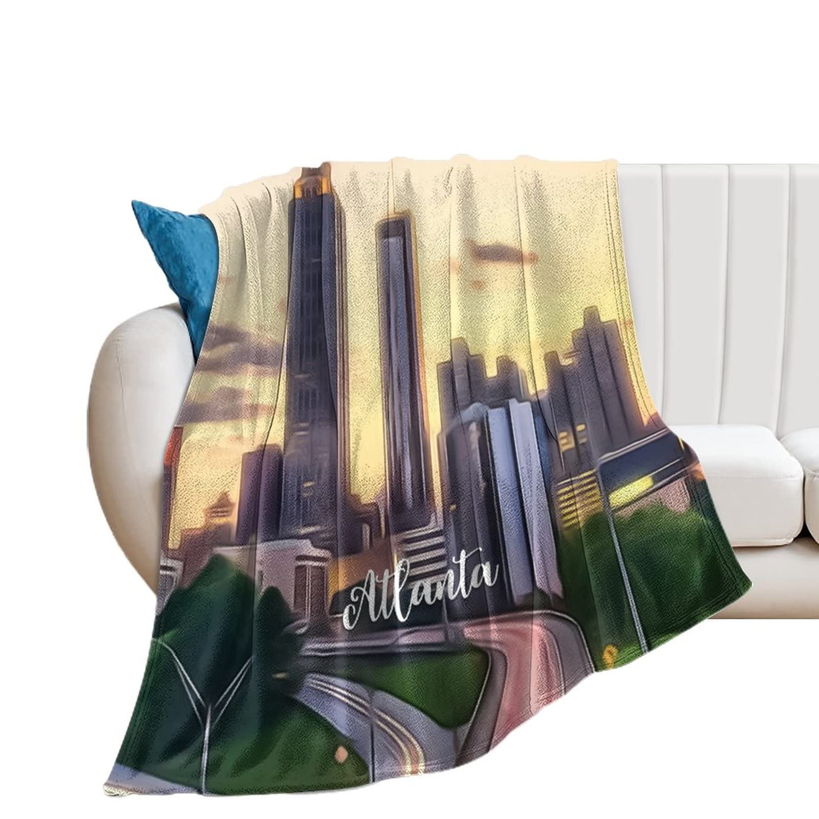 Couverture en flanelle légère grand format lit et camping 152x203