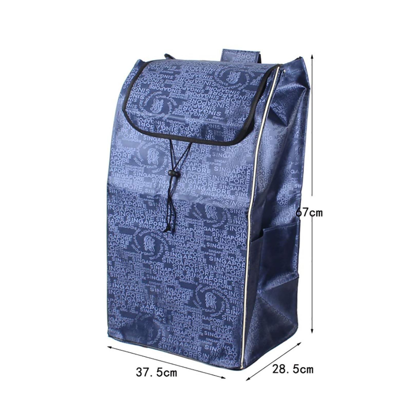 1/2PCS Einkaufswagen-Ersatztasche - 72L Einkaufstasche Shopping Trolley Ersatztasche, Wasserdichte Einkaufstasche Aus Oxford-Stoff, Aufbewahrungstasche Mit Großem Fassungsvermögen ( Size : 2PCS )