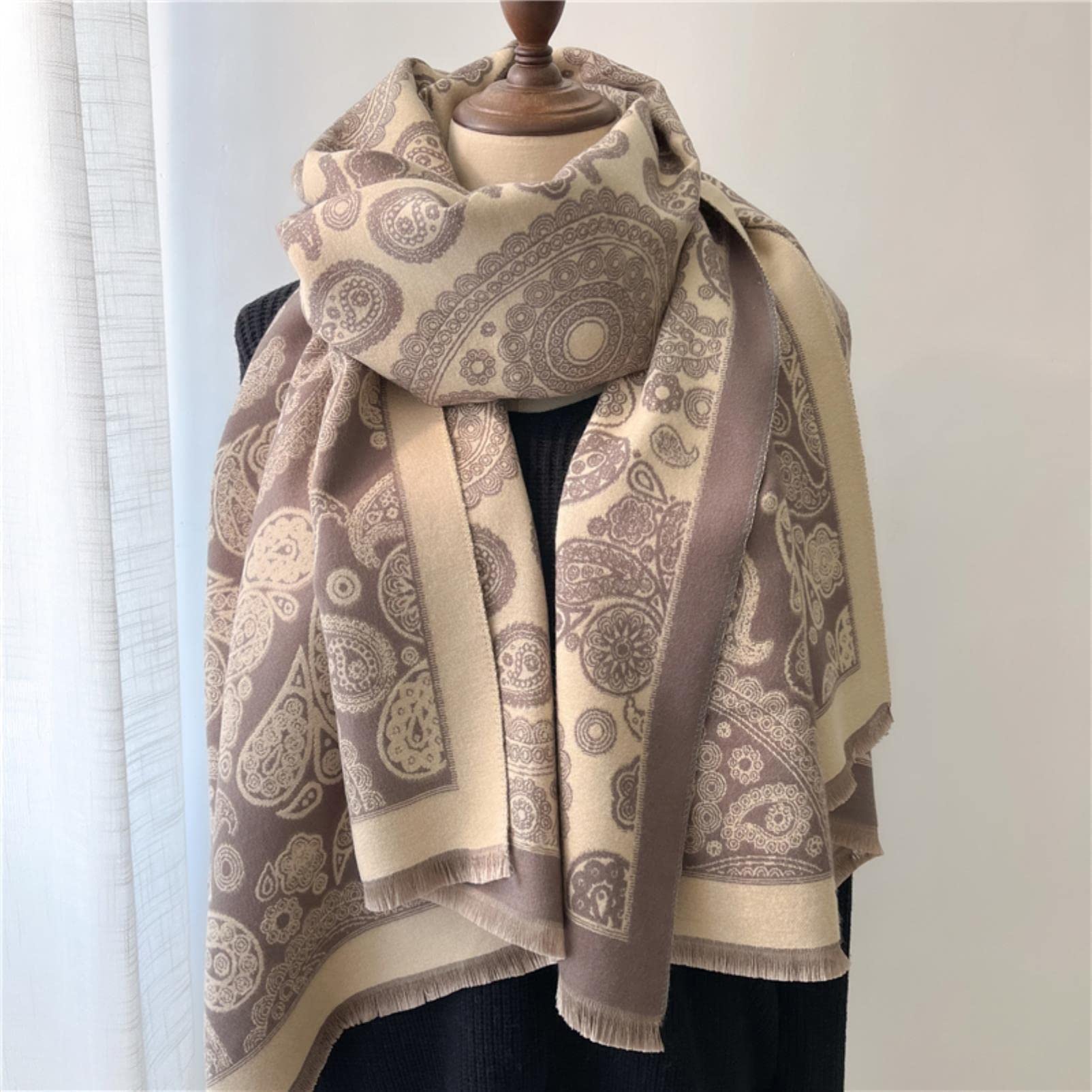 URYYRIT Sciarpa Sciarpa Inverno Inverno da Donna Sciarna Coperta Densa Turbante