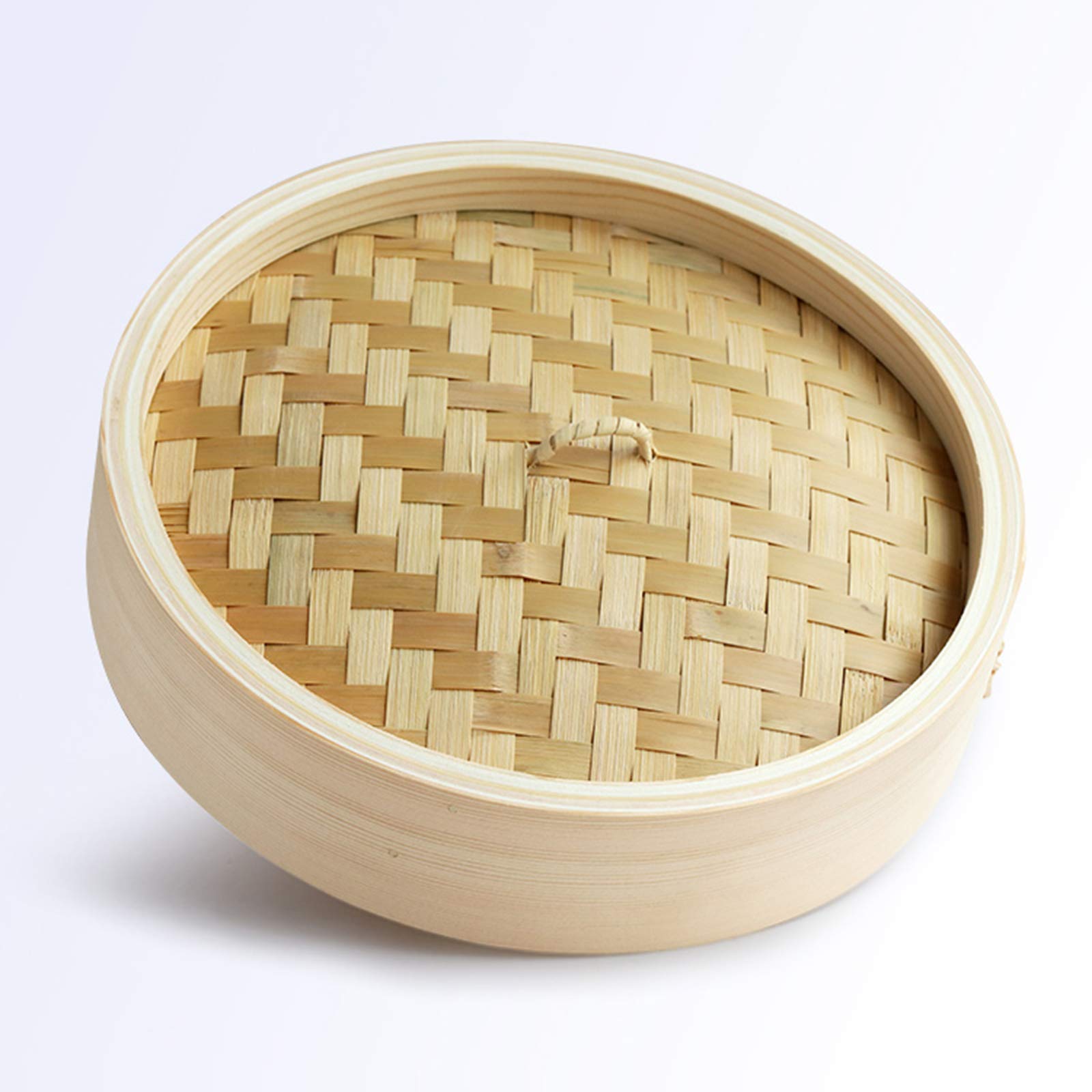 Cestello Per Cottura A Vapore in Legno A 3 Livelli - Steamer Per Gnocchi Da 10,6 Pollici Ideale Per Dim Sum, Verdure, Panini Al Forno E Altro - Profondità Interna 2,7 Pollici - Facile Da Pulire