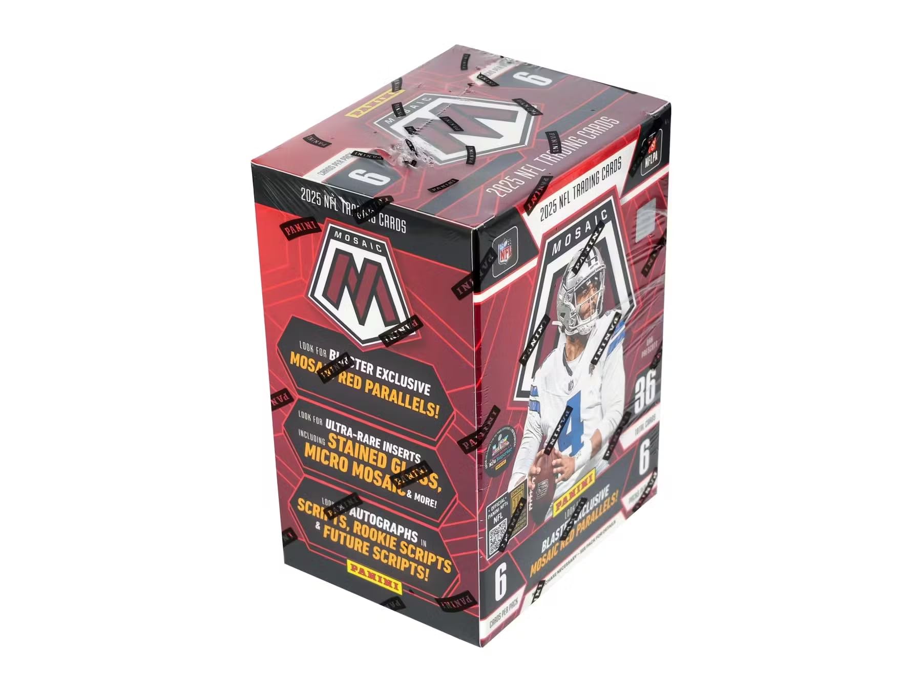 スポーツトイ・アクショントイ JT-BOX 2025 Amazon.com: Panini 2025 Mosaic Football 6-Pack Hobby Blaster Box