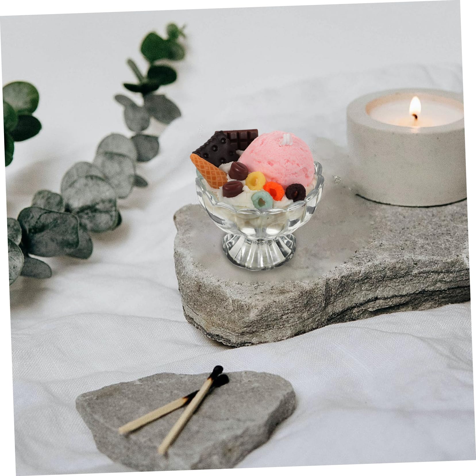 Candela Decorativa Profumata 1 Pz in Vetro per Atmosfera Festa | Fragranza Aromatica, Relax Quotidiano, Facile da Usare e Portatile, Adatta a Ingresso e Libreria