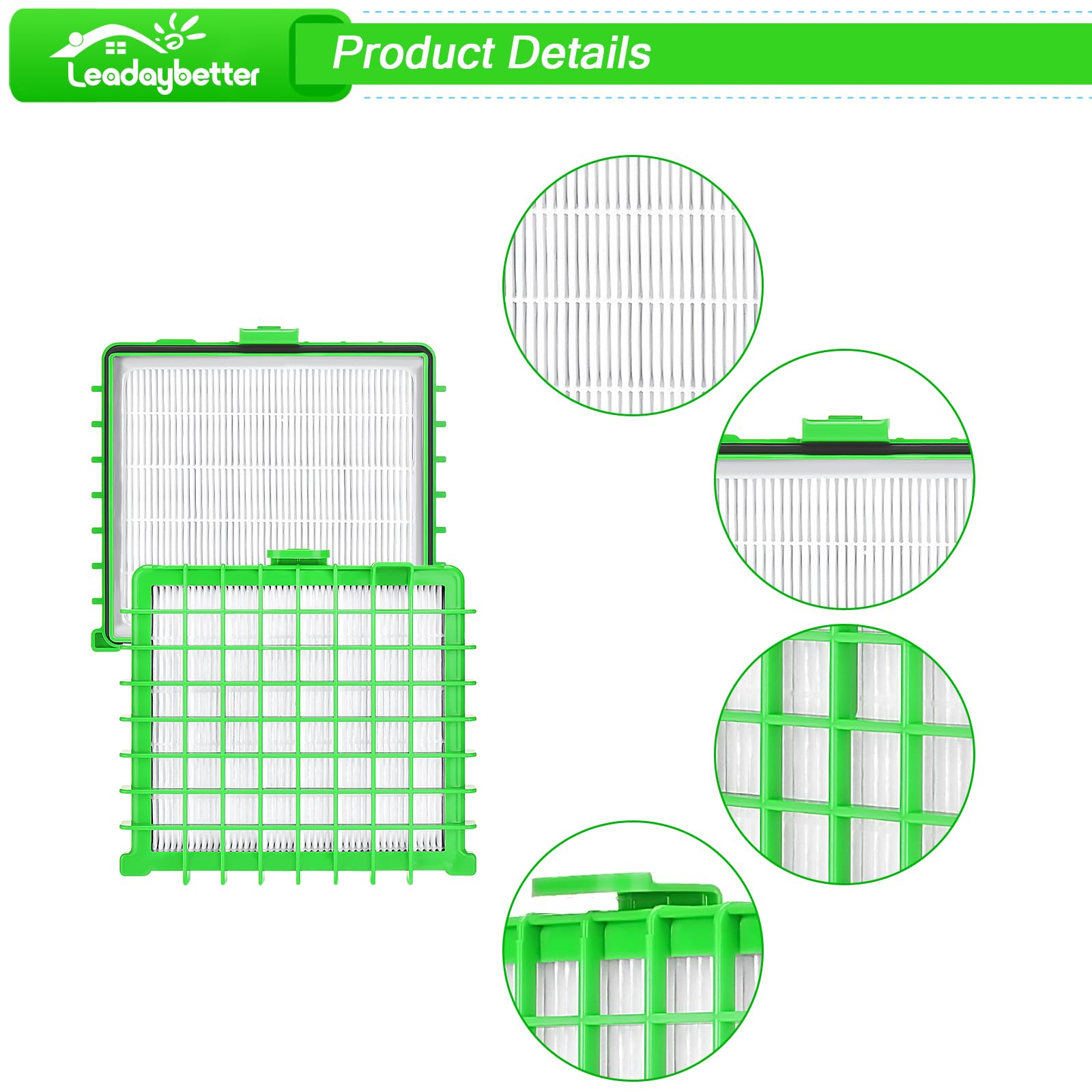 Vhbw Filtro HEPA Sostitutivo Per Rowenta Silence Force (RO5565, RO5629, RO5661, RO5727, RO5729, RO5762, RO5787) - Ricambio ZR002901