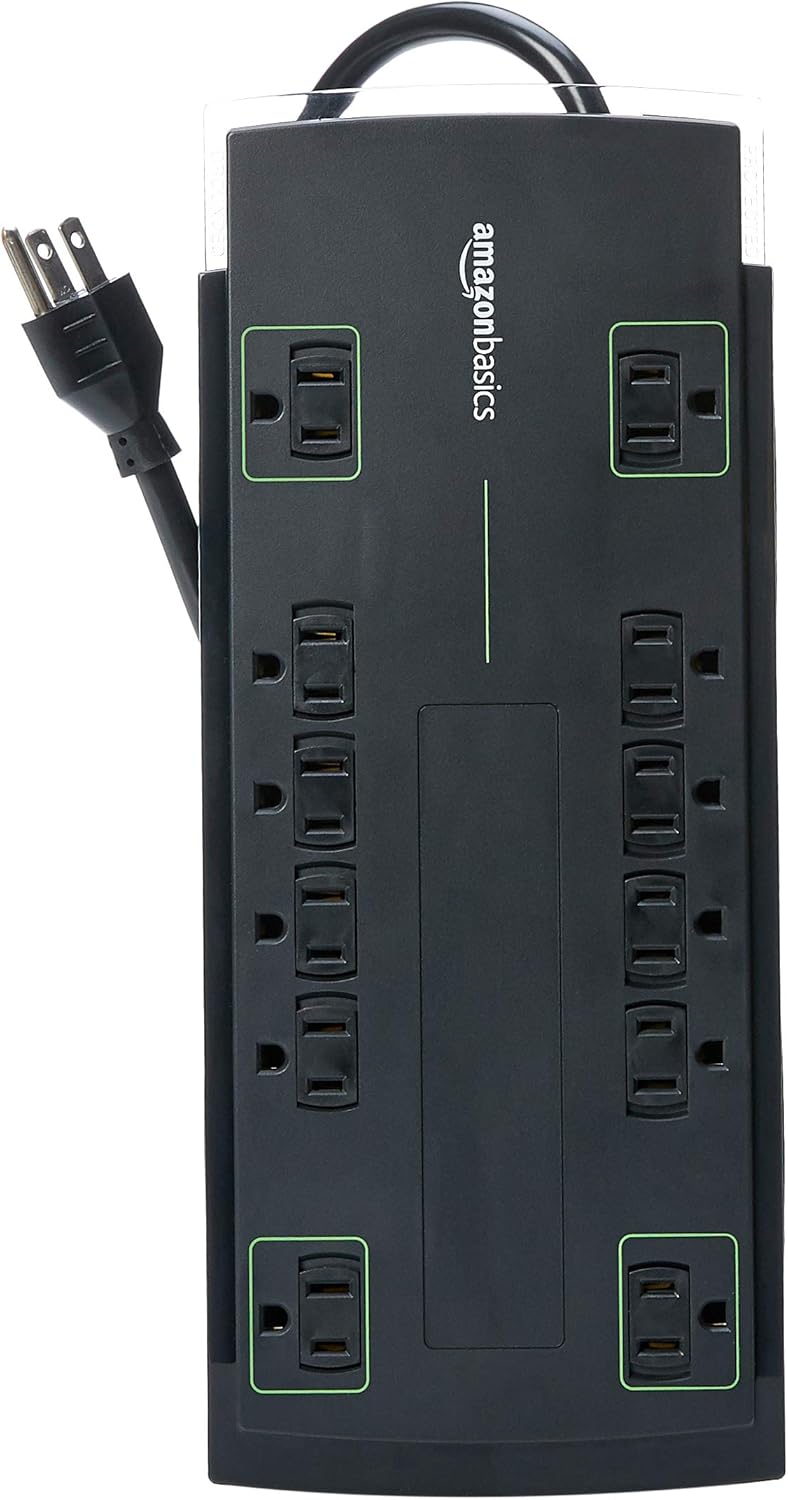 Crаzу Dеаlѕ Amazon Basics 12-Outlet Power Strip Surge Protector | 4,320 Joule, 8-Foot Cord 🔥 Amazon Basics 12-Outlet Power Strip Surge Protector | 4,320 Joule, 8-Foot Cord