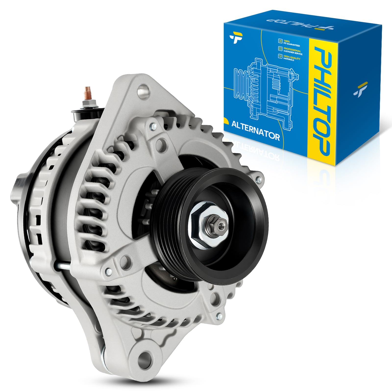 PHILTOP Alternator 130Amp Fit for 2011-2013 Honda Odyssey V6 3.5L
