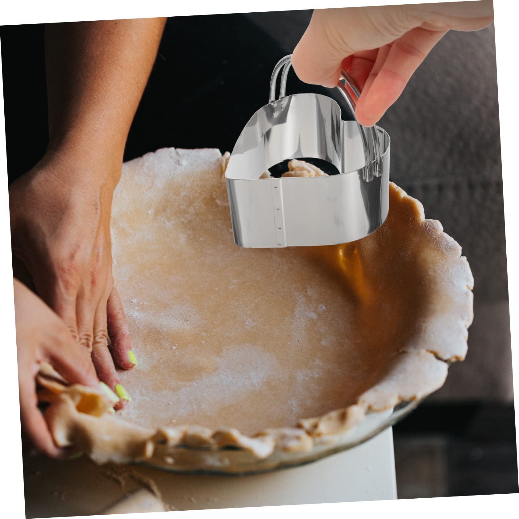 TOPBATHY 5 Sätze Ausstechformen Herz-cookie-form Donut-ausstecher Obst Tortenring Plätzchengebäckform Liebe Keksausstecher Käseformen Blumenkeks Cookie-diy-tools Stempel Rostfreier Stahl