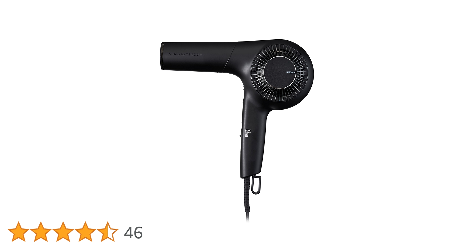 テスコム　ヘアドライヤー　Nobby by TESCOM NIB500A プロフェッショナル プロテクトイオン ヘアドライヤー｜NIB500B