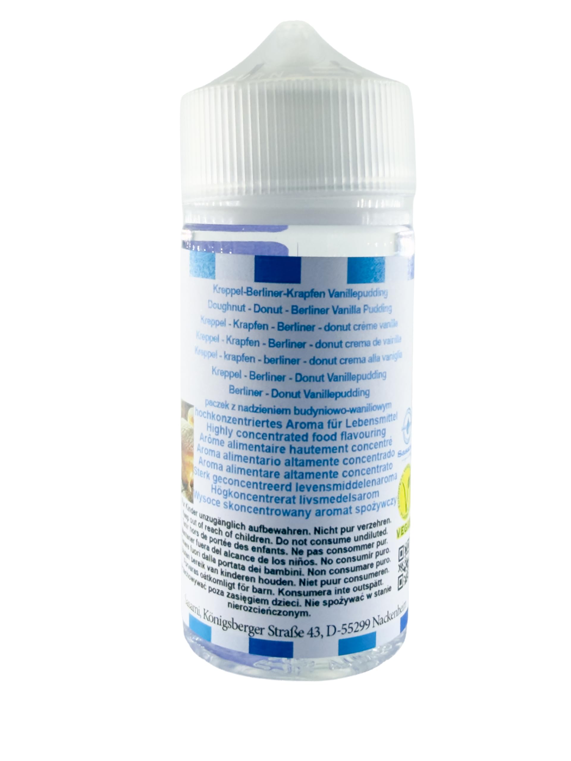 pączek z nadzieniem budyniowo-waniliowym Aromat Koncentrat - wegański - Sasami - 100ml