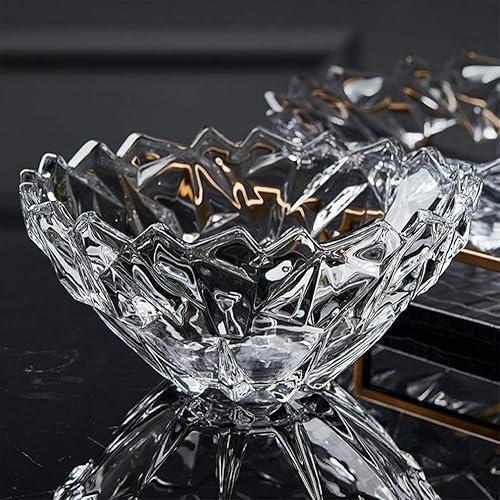 Miniatura 2 de Contenedor de fruta de cristal de la manera, tazón de frutacesta de frutaplato de postretenedor de frutaensaladera, para el hogar, hotel, restaurante