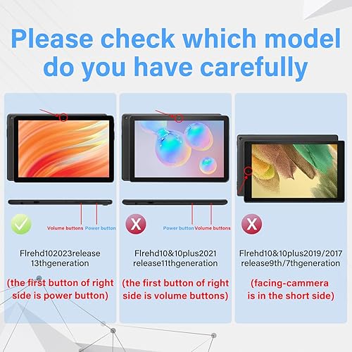 Miniatura 2 de ROISKIN Funda con función atril para tablet 10 y 10 Plus de 11 generación sin protector de pantalla, no para iPad de 10 pulgadas, TCL y Samsung